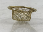 Japanese Buddhist Altar Metal Incense Ash Sifter Vtg Haikoshi Furui Gold BA679