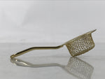 Japanese Buddhist Altar Metal Incense Ash Sifter Vtg Haikoshi Furui Gold BA679