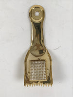 Japanese Buddhist Altar Metal Incense Ash Sifter Vtg Haikoshi Furui Gold BA680