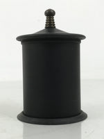 Japanese Buddhist Altar Metal Matchstick Disposal Jar Hikeshi Vtg Black BA637