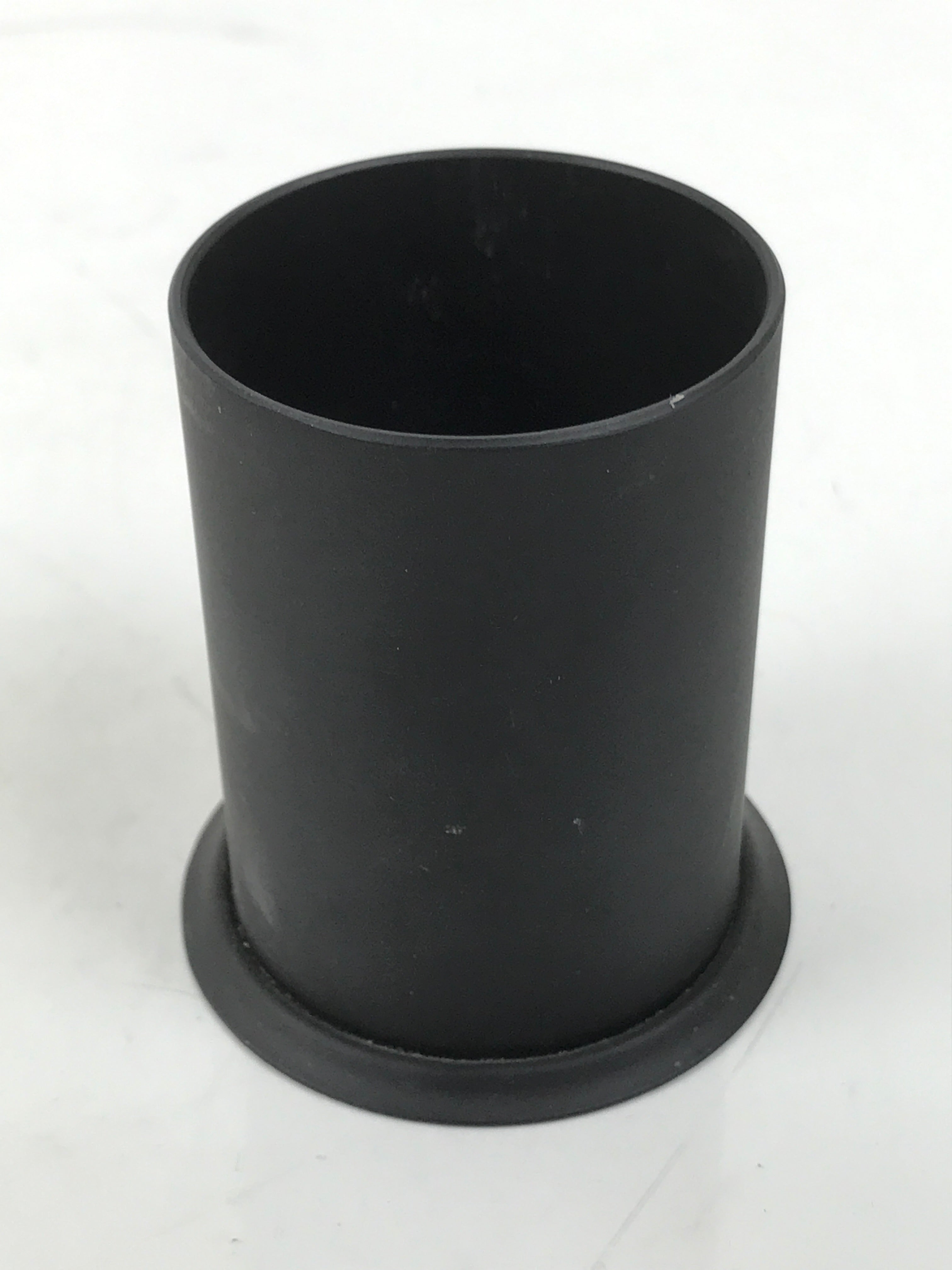 Japanese Buddhist Altar Metal Matchstick Disposal Jar Hikeshi Vtg Black BA637