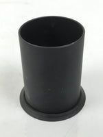 Japanese Buddhist Altar Metal Matchstick Disposal Jar Hikeshi Vtg Black BA637