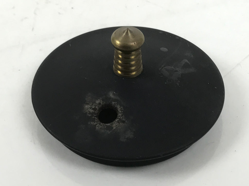 Japanese Buddhist Altar Metal Matchstick Disposal Jar Hikeshi Vtg Black BA638