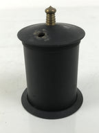 Japanese Buddhist Altar Metal Matchstick Disposal Jar Hikeshi Vtg Black BA638