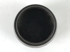 Japanese Buddhist Altar Metal Matchstick Disposal Jar Vtg Hikeshi Black BA529