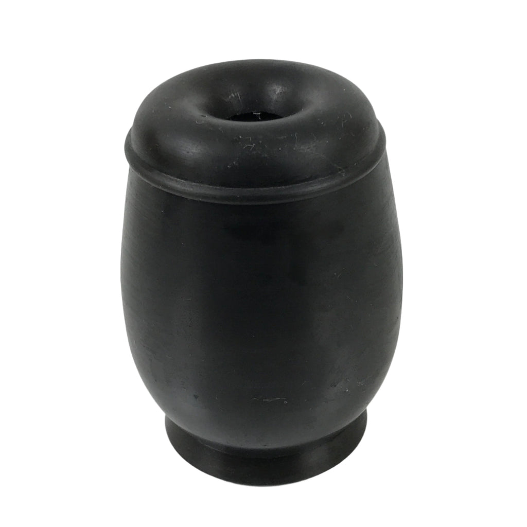 Japanese Buddhist Altar Metal Matchstick Disposal Jar Vtg Hikeshi Black BA529