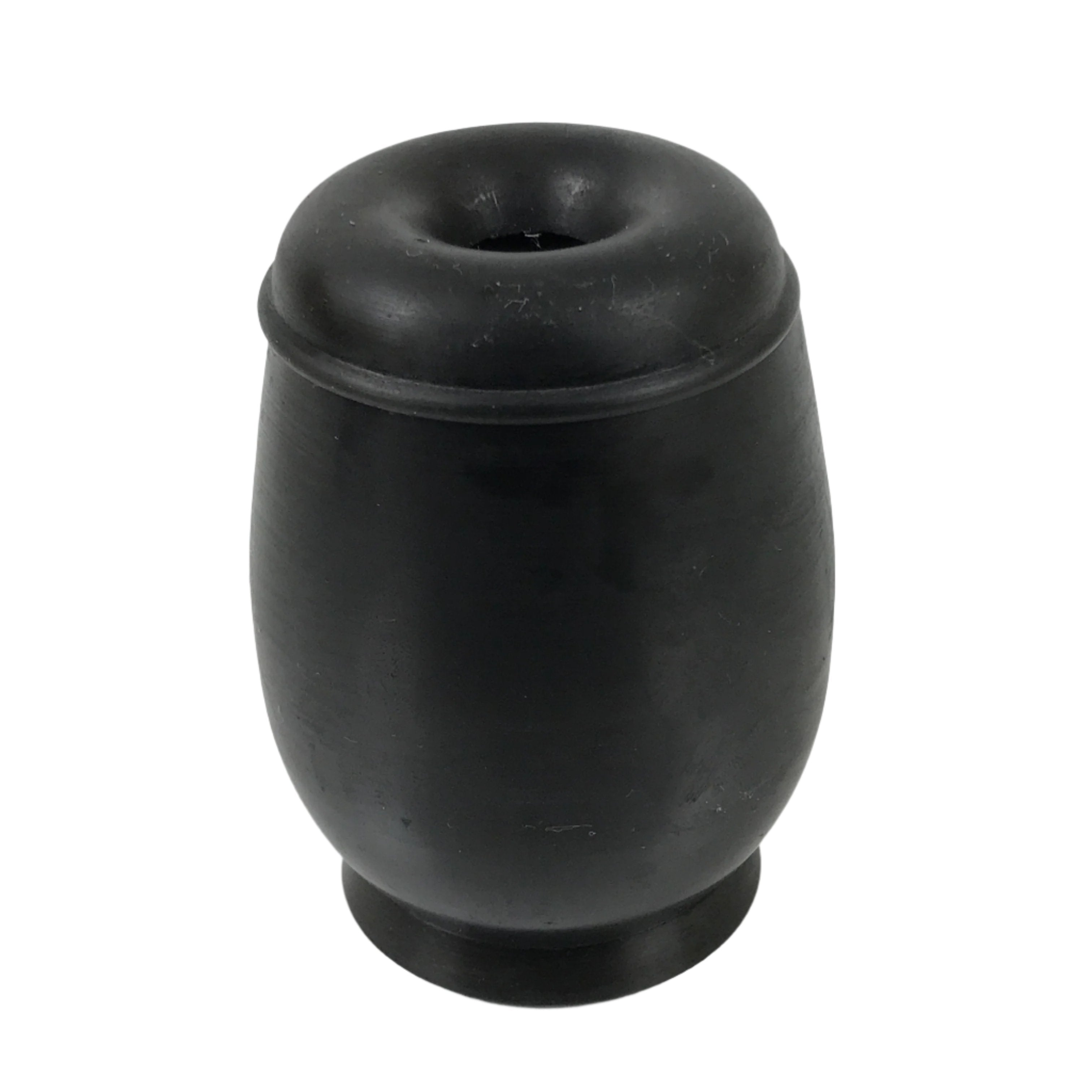 Japanese Buddhist Altar Metal Matchstick Disposal Jar Vtg Hikeshi Black BA529