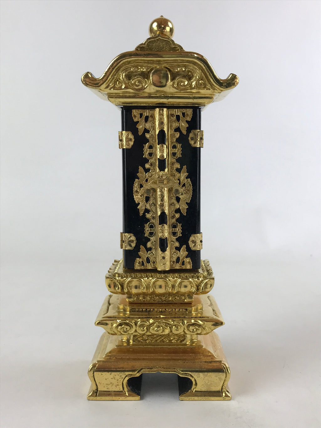 Japanese Buddhist Altar Mortuary Tablet Unused Vtg Wood Lacquer Ihai BA120