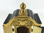 Japanese Buddhist Altar Mortuary Tablet Vtg Gold Black Wood Lacquer Ihai BA187