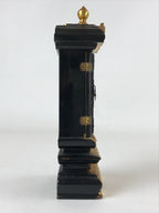 Japanese Buddhist Altar Mortuary Tablet Vtg Gold Black Wood Lacquer Ihai BA205