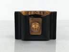 Japanese Buddhist Altar Mortuary Tablet Vtg Gold Black Wood Lacquer Ihai BA899