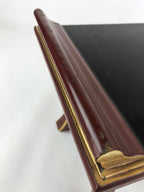 Japanese Buddhist Altar Offering Table Vtg Lacquered Kyozukue Brown Black BA3