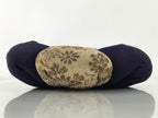 Japanese Buddhist Altar Orin Bell Singing Bowl Fabric Pillow Vtg Purple BA538