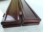 Japanese Buddhist Altar Part Brushed Lacquer Outer Door Panel Vtg Bronze BA454