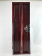 Japanese Buddhist Altar Part Brushed Lacquer Outer Door Panel Vtg Bronze BA454