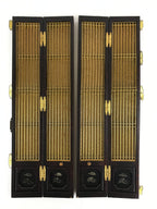 Japanese Buddhist Altar Part Door Panel Vtg Gold Gilt Temple Lacquered Gold BA8