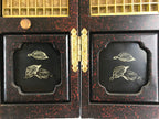 Japanese Buddhist Altar Part Door Panel Vtg Gold Gilt Temple Lacquered Gold BA8