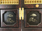 Japanese Buddhist Altar Part Door Panel Vtg Gold Gilt Temple Lacquered Gold BA8