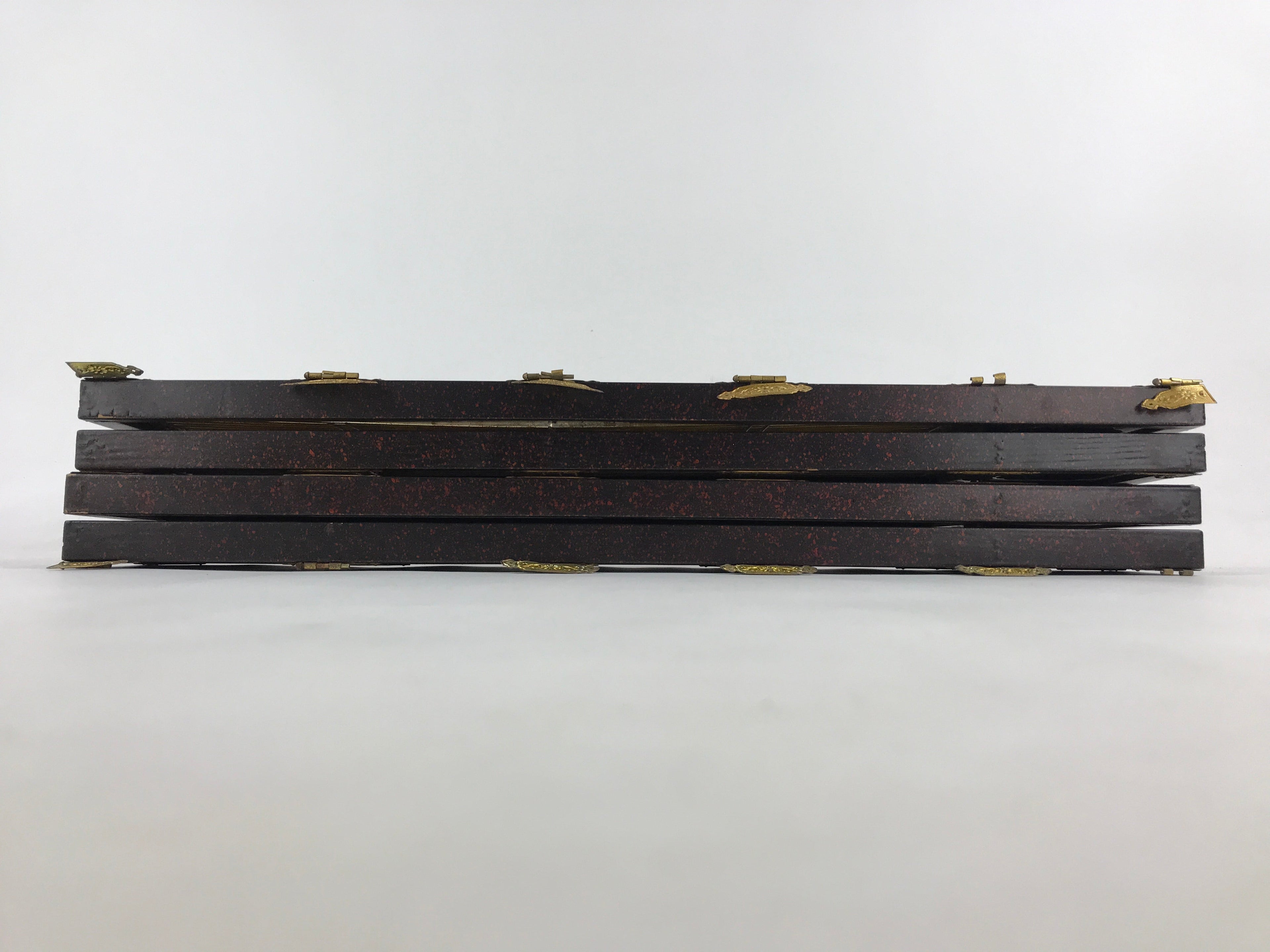 Japanese Buddhist Altar Part Door Panel Vtg Gold Gilt Temple Lacquered Gold BA8