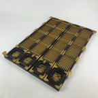 Japanese Buddhist Altar Part Door Panel Vtg Gold Gilt Temple Lacquered Gold BA8