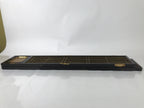 Japanese Buddhist Altar Part Inner Door Lacquer Panel Vtg Black Gold Crane BA491
