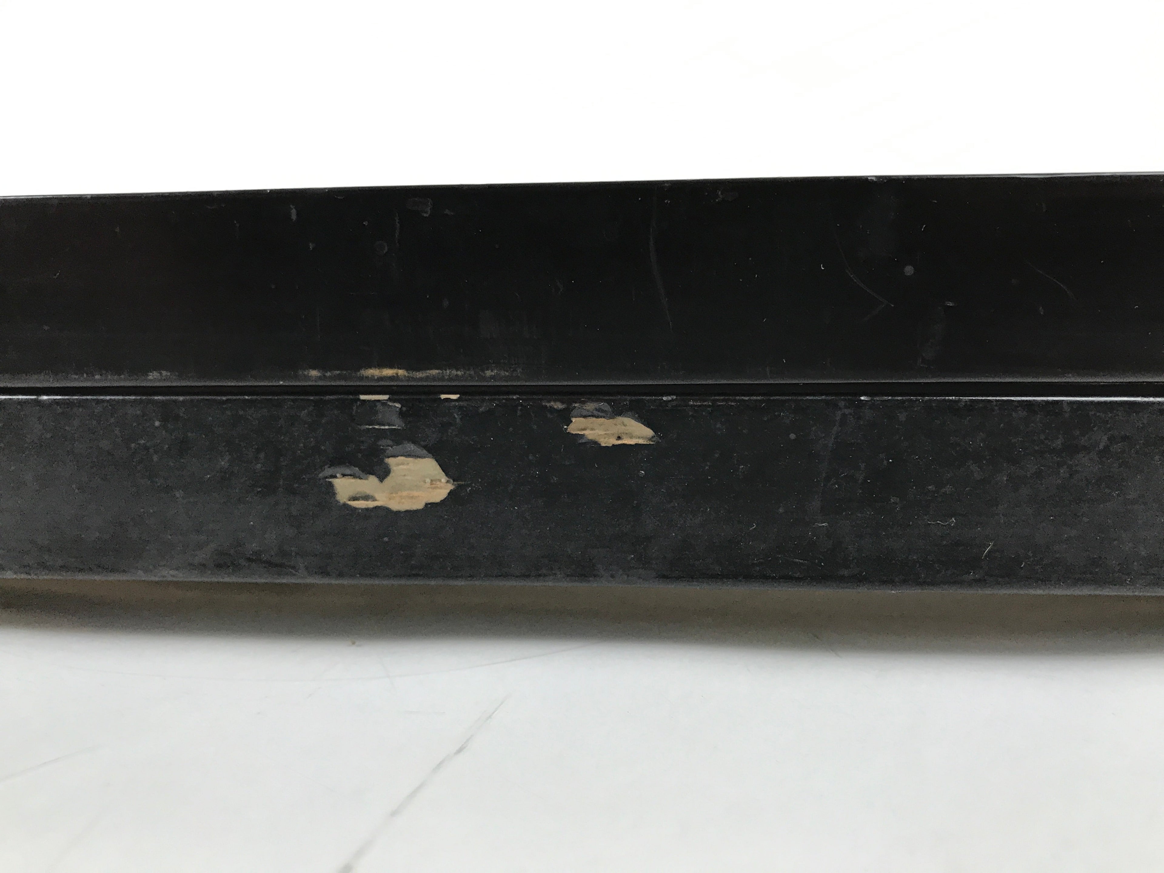 Japanese Buddhist Altar Part Inner Door Lacquer Panel Vtg Black Gold Crane BA491