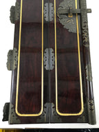 Japanese Buddhist Altar Part Outer Door Panel Vtg Gold Gilt Lacquered BA435
