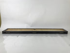 Japanese Buddhist Altar Part Outer Door Panel Vtg Lacquer Black Gold Red BA489