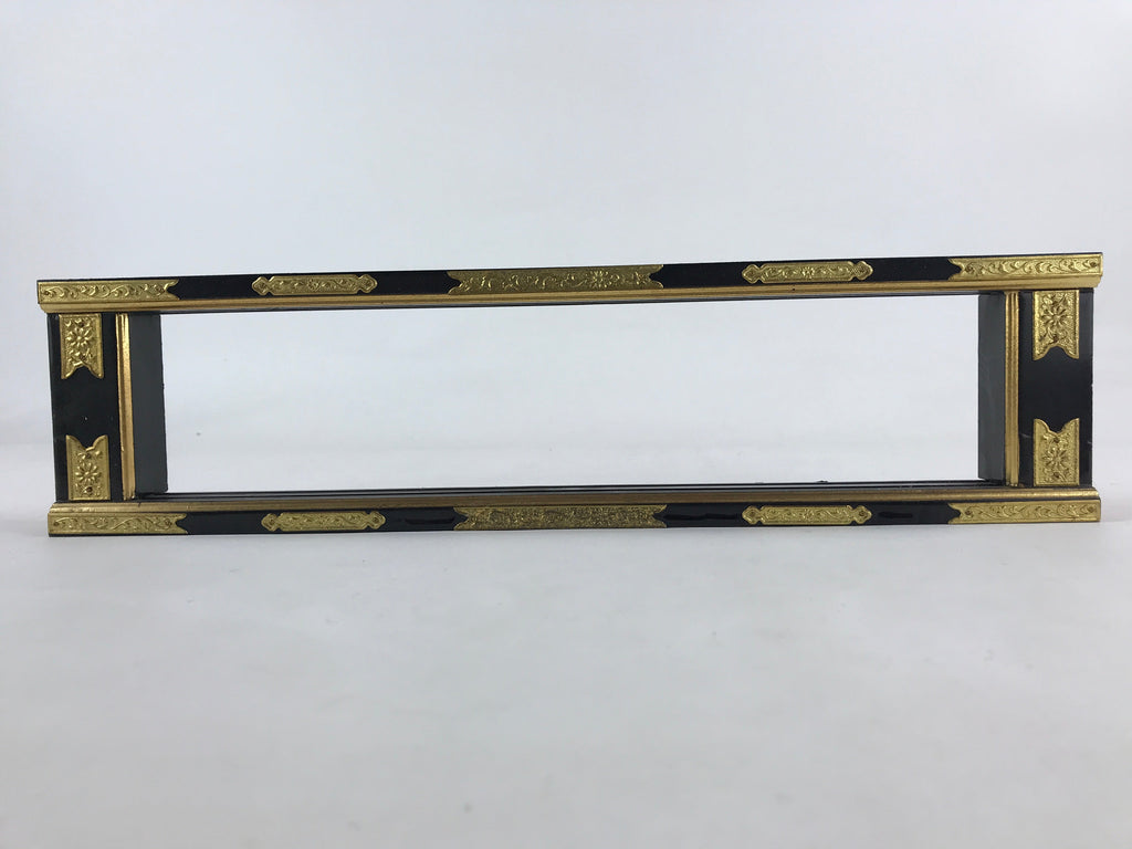 Japanese Buddhist Altar Part Sliding Doors Vtg Bird Gold Gilt Lacquer Gold BA7