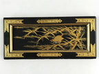 Japanese Buddhist Altar Part Sliding Doors Vtg Bird Gold Gilt Lacquer Gold BA7