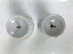 Japanese Buddhist Altar Porcelain Candle Stand 2pcs Shokudai Simple White BA827