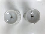 Japanese Buddhist Altar Porcelain Candle Stand 2pcs Shokudai Simple White BA827