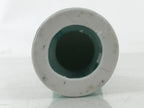 Japanese Buddhist Altar Porcelain Candle Stand Vtg Shokudai Celadon Blue BA534