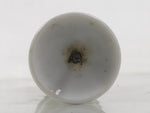 Japanese Buddhist Altar Porcelain Candle Stand Vtg Shokudai Simple White BA657