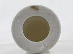 Japanese Buddhist Altar Porcelain Candle Stand Vtg Shokudai Simple White BA657
