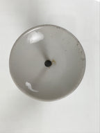 Japanese Buddhist Altar Porcelain Candle Stand Vtg Shokudai Simple White BA792