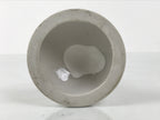Japanese Buddhist Altar Porcelain Candle Stand Vtg Shokudai Simple White BA792
