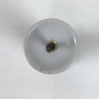 Japanese Buddhist Altar Porcelain Candle Stand Vtg Shokudai Simple White BA801