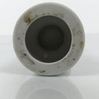 Japanese Buddhist Altar Porcelain Candle Stand Vtg Shokudai Simple White BA801