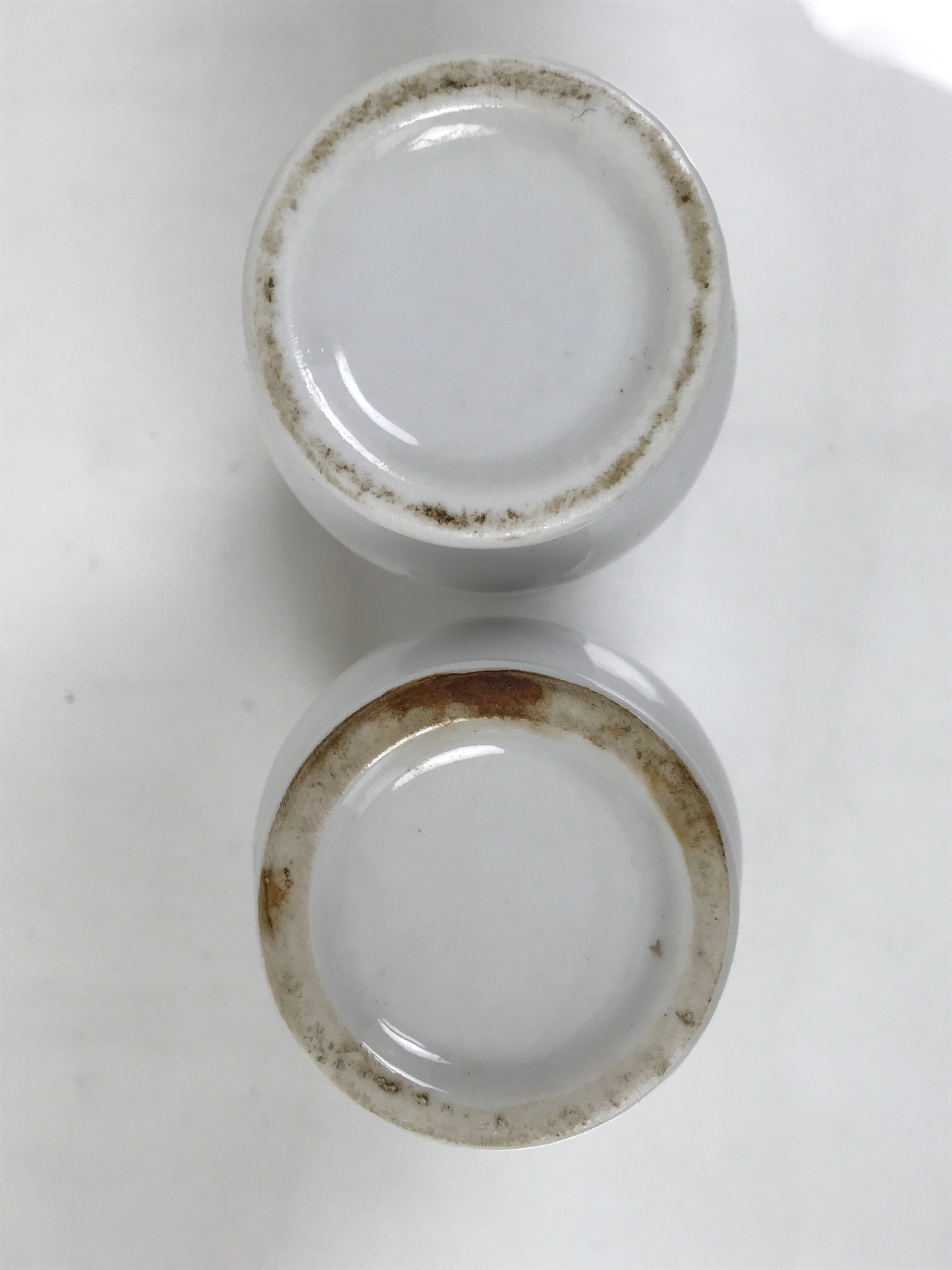 Japanese Buddhist Altar Porcelain Flower Vase Vtg Hanatate 2pcs White BA802