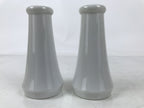 Japanese Buddhist Altar Porcelain Flower Vase Vtg Hanatate Kabin 2pc White BA723