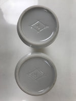 Japanese Buddhist Altar Porcelain Flower Vase Vtg Hanatate Kabin 2pc White BA723