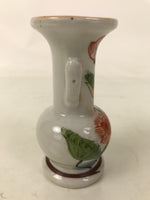 Japanese Buddhist Altar Porcelain Flower Vase Vtg Hanatate Painted Lotus BA718