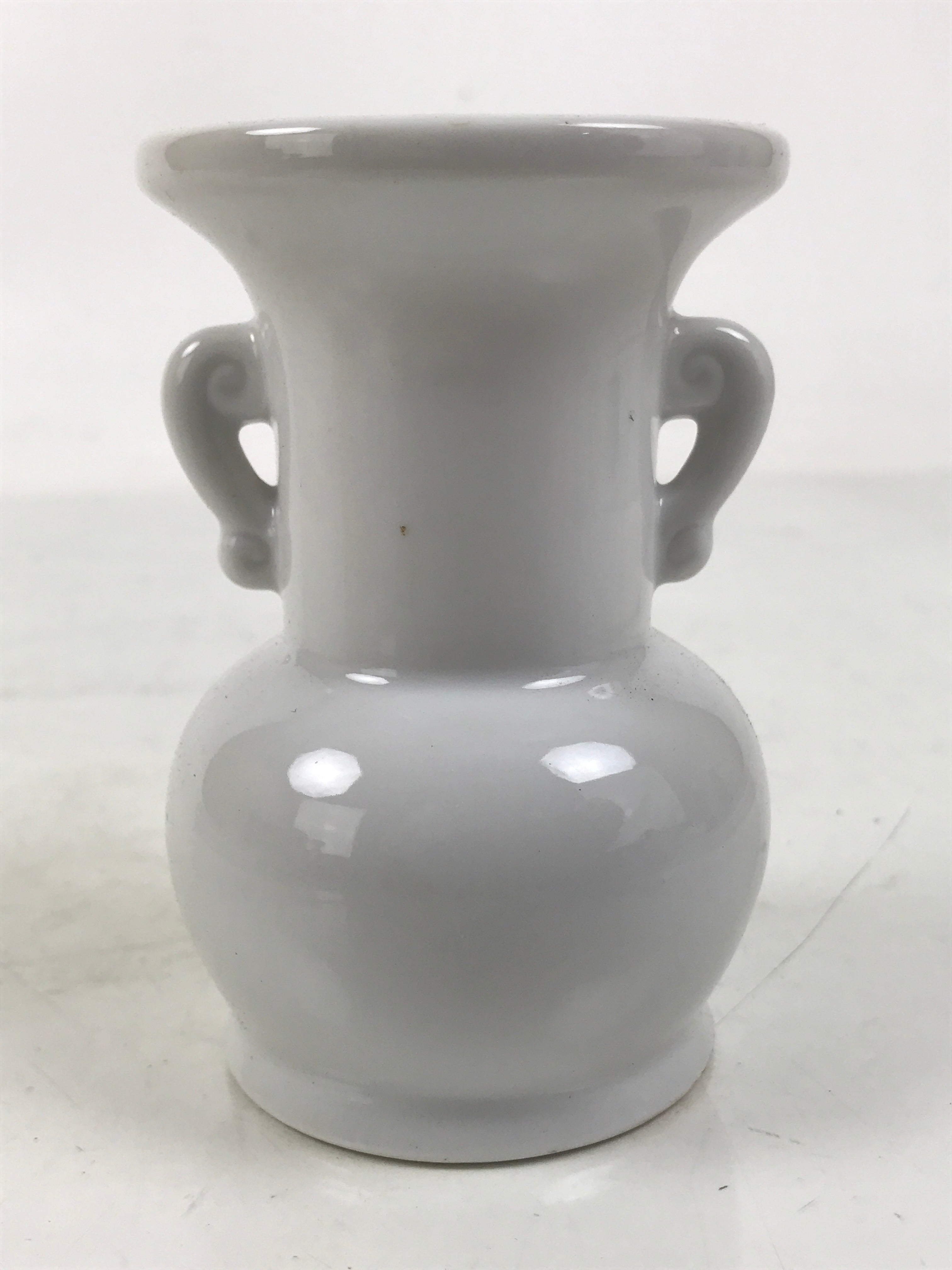 Japanese Buddhist Altar Porcelain Flower Vase Vtg Hanatate Simple 