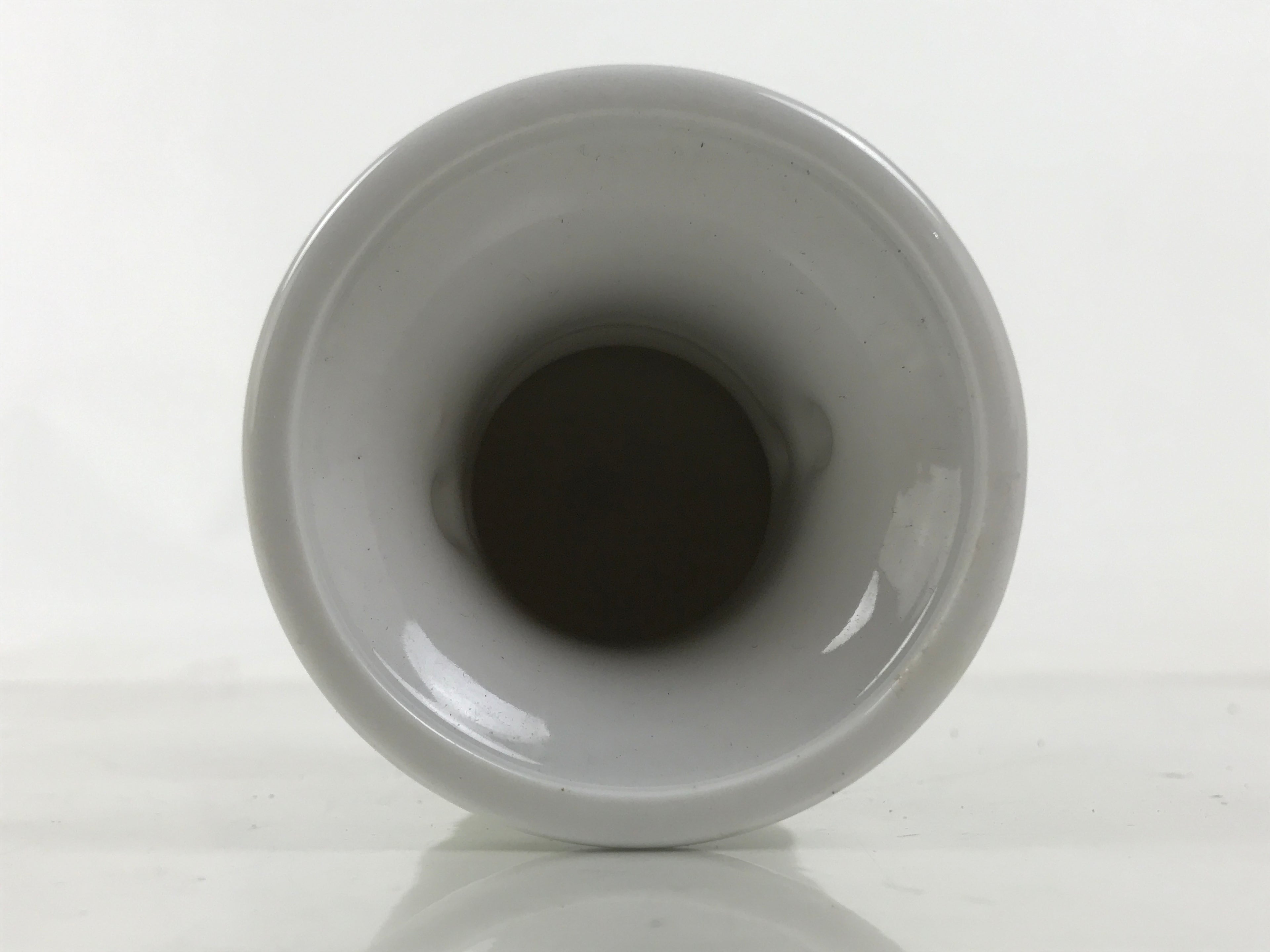 Japanese Buddhist Altar Porcelain Flower Vase Vtg Hanatate Simple White BA661