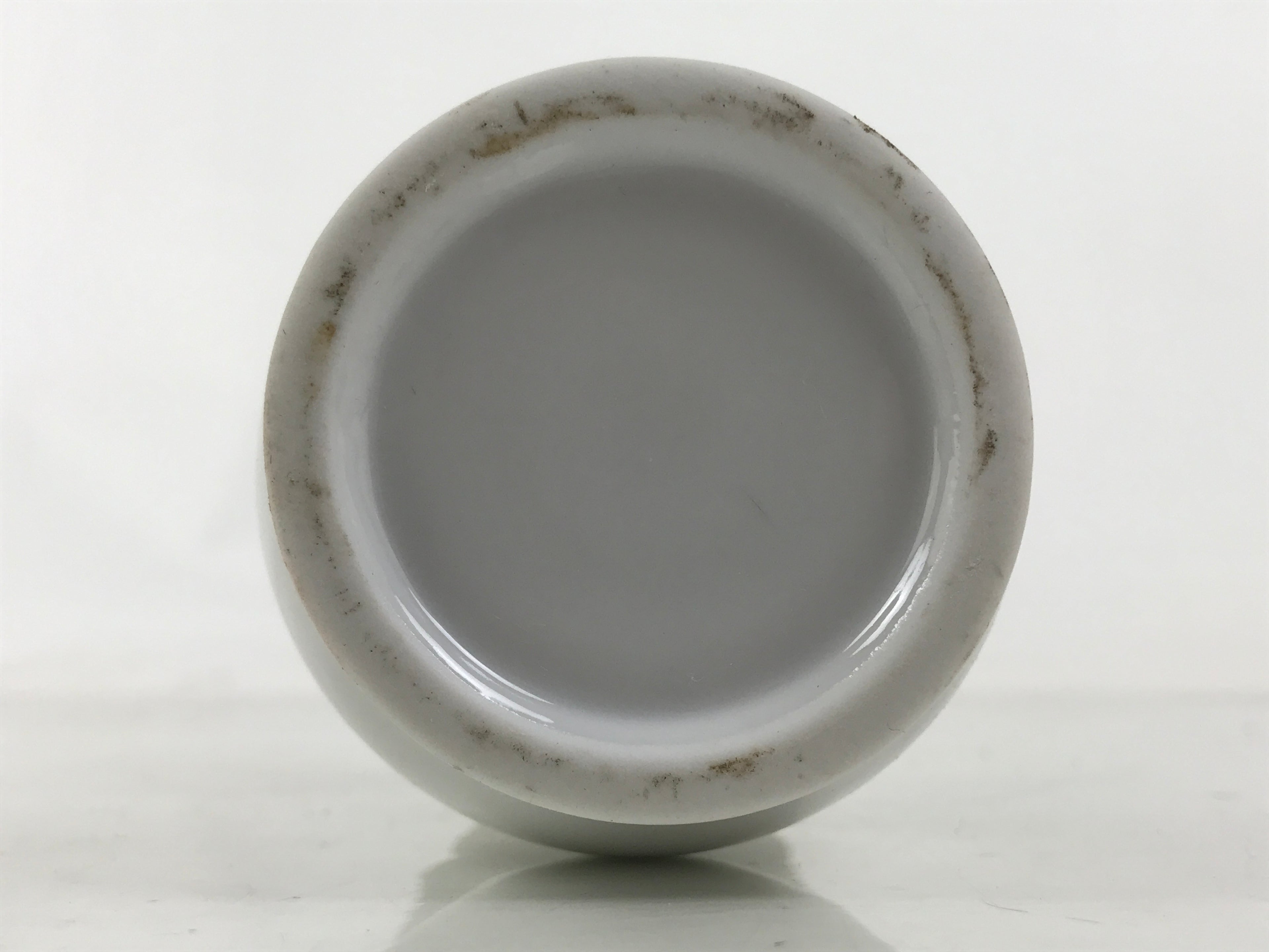 Japanese Buddhist Altar Porcelain Flower Vase Vtg Hanatate Simple White BA661