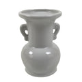 Japanese Buddhist Altar Porcelain Flower Vase Vtg Hanatate Simple White BA661