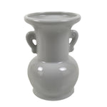 Japanese Buddhist Altar Porcelain Flower Vase Vtg Hanatate Simple White BA661