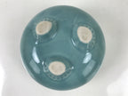 Japanese Buddhist Altar Porcelain Incense Burner Koro Vtg Celadon Blue BA532