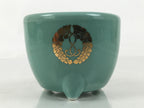 Japanese Buddhist Altar Porcelain Incense Burner Koro Vtg Celadon Blue BA663